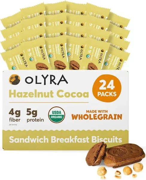 OLYRA Hazelnut Cocoa Sandwich Breakfast Biscuits