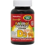 Natures Plus - Source Of Life Animal Parade Vitamin D3 Natural Black Cherry 500 IU - 90 Chewables