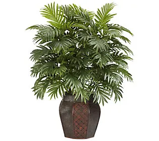 Nearly Natural Areca Palm with Vase Silk Plant, 38" x 27" x 25"