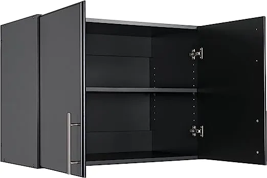 Elite Black 32 in. Stackable Wall Cabinet