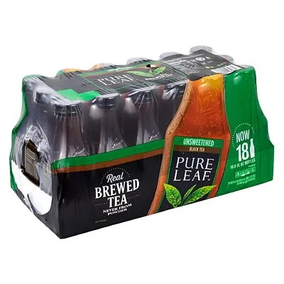 Pure Leaf Black Tea, Unsweetened, 18 Pack - 18 pack, 16.9 fl oz bottles