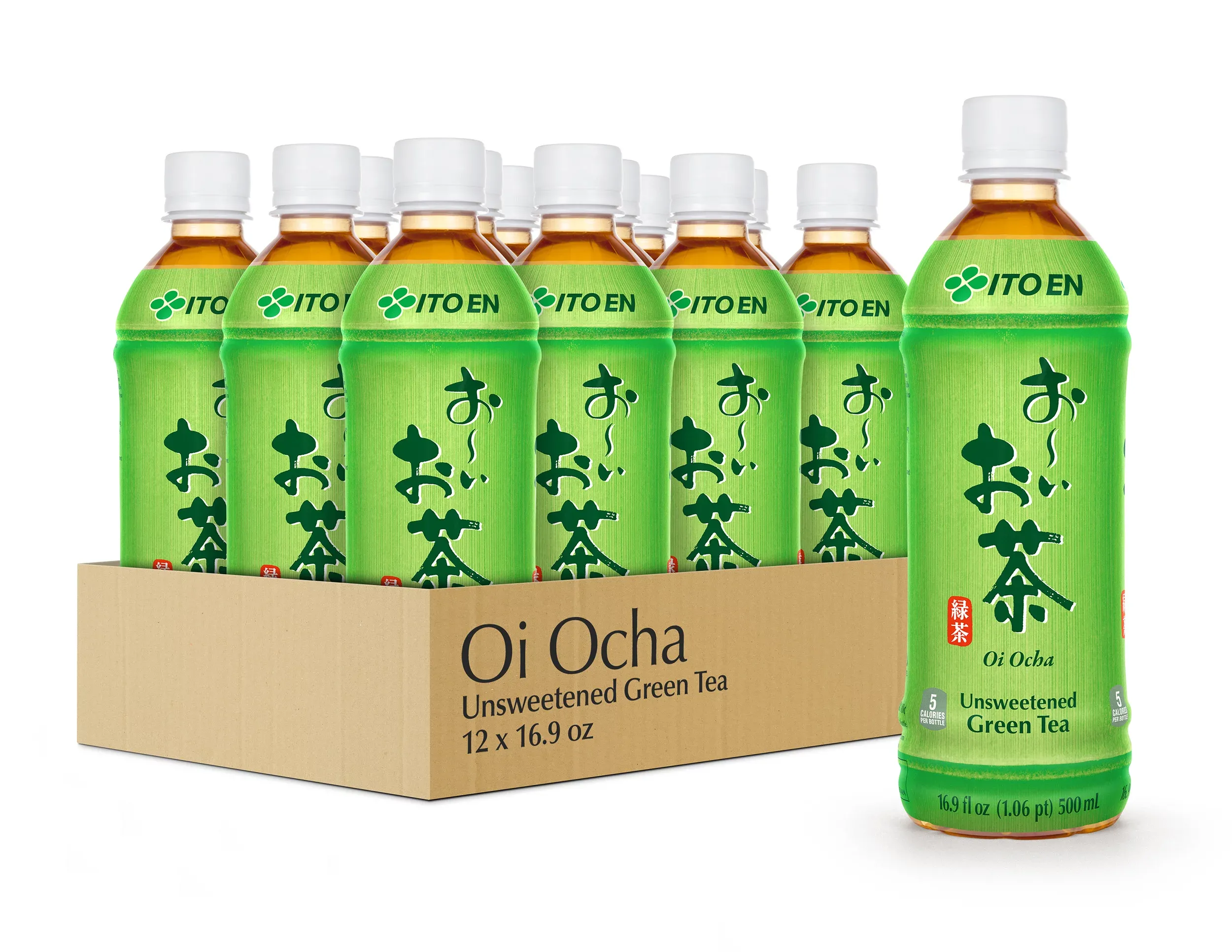 Ito En Oi Ocha Unsweetened Green Tea, 16.9 fl oz. (12-Pack)