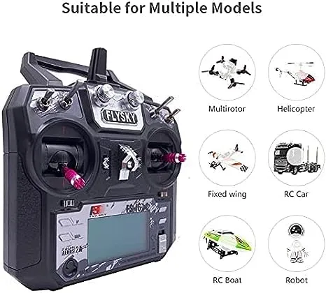 Flysky FS-i6X 6-10(Default 6)CH 2.4GHz AFHDS RC Transmitter w/ FS-iA6B Receiver