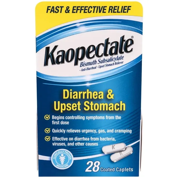 Kaopectate Multi-Symptom Relief, Coated Caplets - 28 count