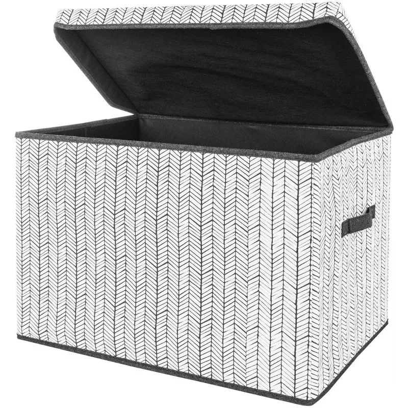 Sammy & Lou Herringbone Felt Toy Box