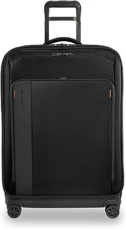 Briggs & Riley ZDX-Expandable Luggage with 4 Spinner Wheels, Black, Checked-Medium 26-Inch