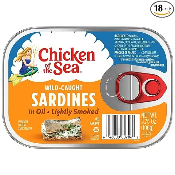 Chicken of The Sea Smoked Sardines in Oil, 3.75 Ounce -- 18/case.