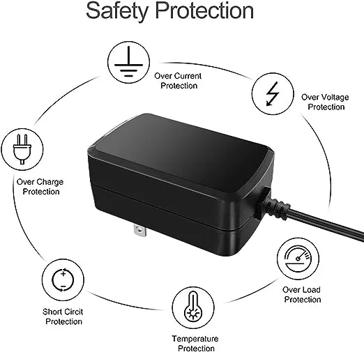 100V-240V to 24V 1A AC/DC Switching Power Supply Adapter with 5 Selectable Adapter Plugs