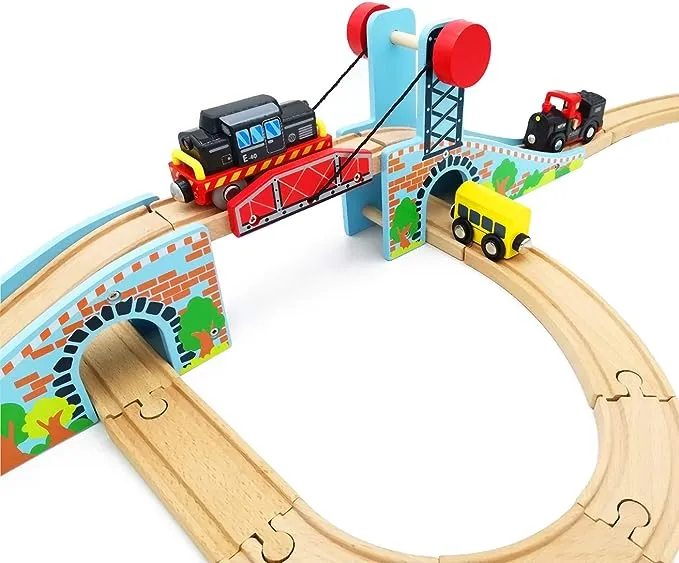 May & Z Wooden Train Tracks Accessories