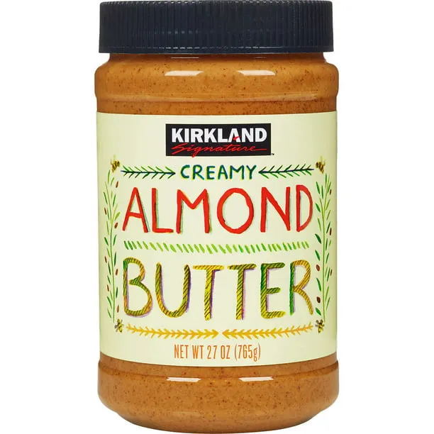 Kirkland Signature Roasted Almond Butter Creamy Made in USA, 27 Ounces