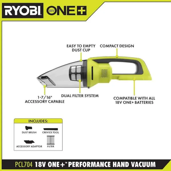 ONE+ 18V Cordless Performance Hand Vacuum (Tool only)