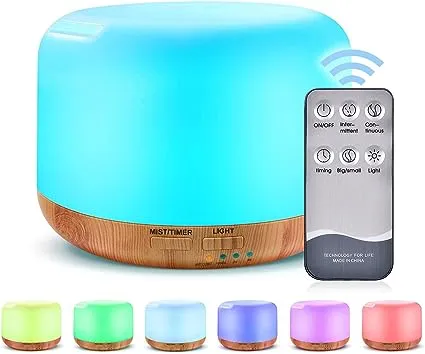 Ultrasonic Cool Mist Essential Oil Diffuser with Auto Shut-Off - Relax Anywhere