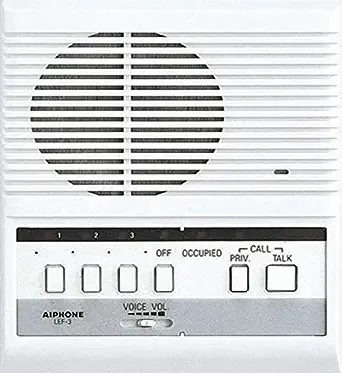 Aiphone LEF-3 Open Voice Selective Call Master Intercom, Accepts Up to Three Connecting Door, Sub-Master, or Master Intercoms