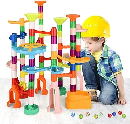 135 PCS Marble Maze Building Block Toys Gravitrax Marble Run for Kids Marble Run