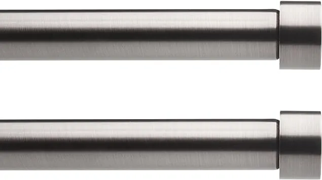 Umbra Cappa Double Solutions Curtain Rod Set Finish Nickel Size 3.5