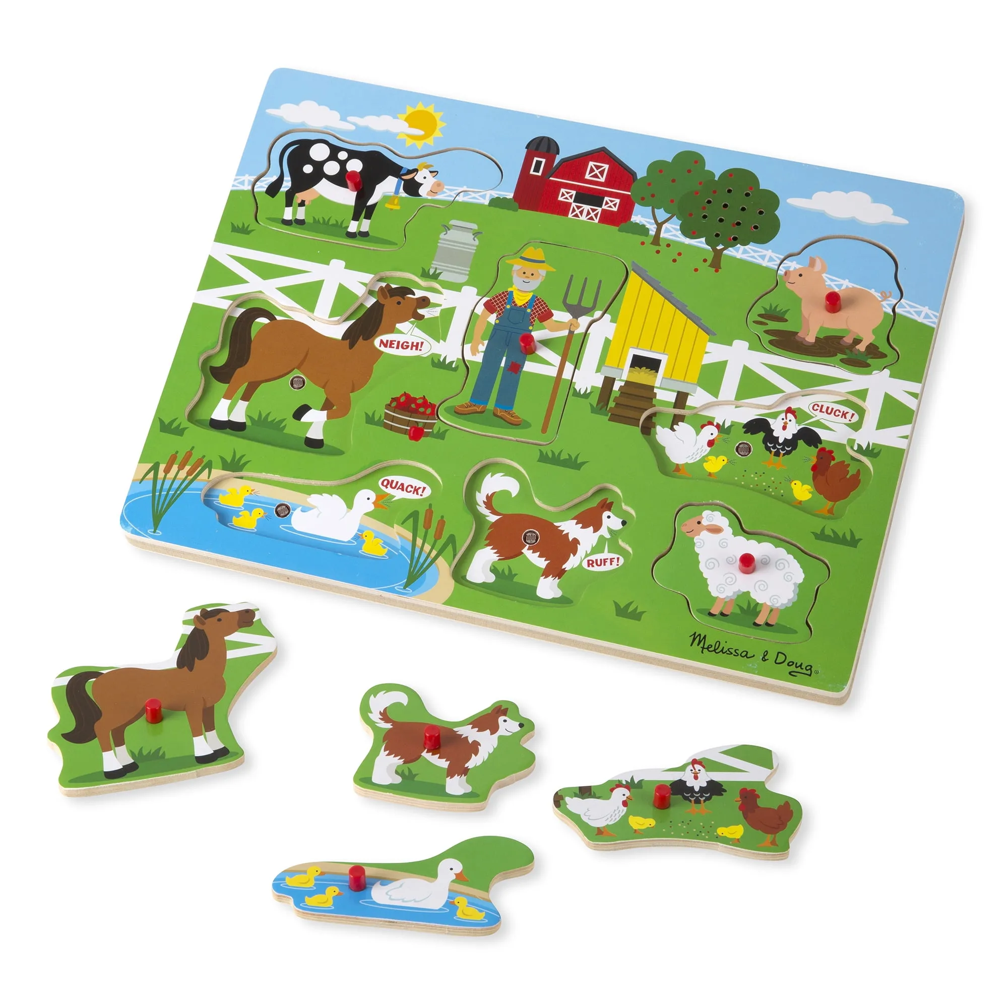 Melissa & Doug Old MacDonald's Farm Sound Puzzle