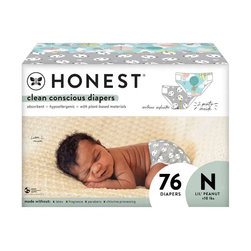 The Honest Company Clean Conscious Disposable Diapers - (Select Size and Pattern)