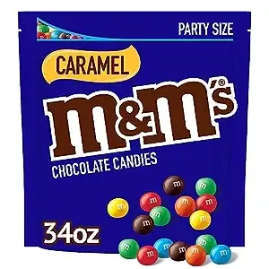 M&M'S Caramel Milk Chocolate Easter Egg Hunt Candy, Party Size, 34 oz Bag