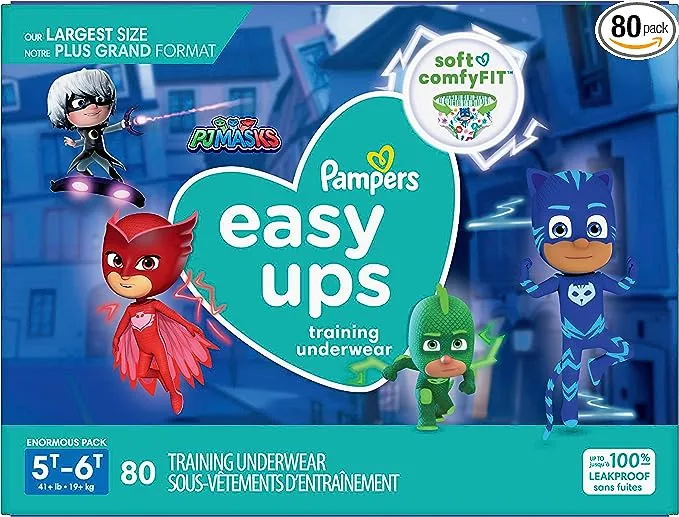 Pampers Easy Ups Pantalones de entrenamiento para niños y niñas