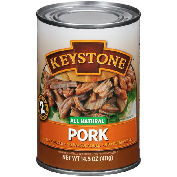 Keystone Meats All Natural Canned Pork 14.5 Ounce