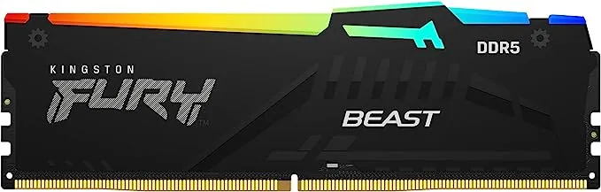 Kingston FURY Beast White RGB 32GB 6000MT/s CL36 DDR5 Expo DIMM | Infrared Syncing | FURY CTRL Software | Overclocking | Plug N Play | AMD Expo | Single Module | KF560C36BWEA-32