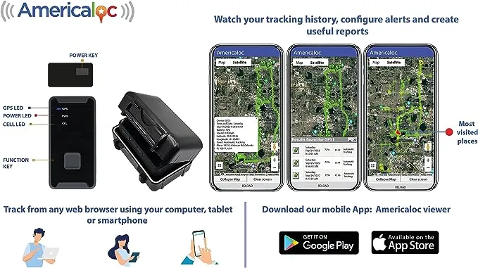 AMERICALOC GPS Tracker. GL300 MXW Series. Mini Personal and Vehicle GPS Tracker. Long Battery Life. Advanced CAT M1 Technology