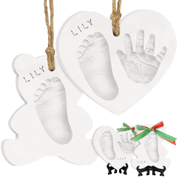 Baby Hand and Footprint Kit - Dog Paw Print Kit, Personalized Baby Footprint Kit