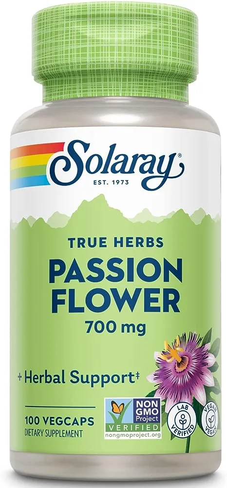 Solaray Passion Flower, Capsules - 100 ct