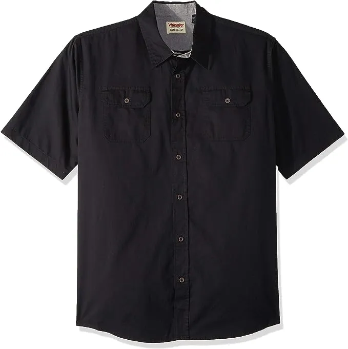 Wrangler Authentics Men's Short Sleeve Classic Woven Shirt