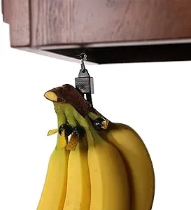 Banana Bungee Hanger, Practical Stand and Rack Alternative, Under Cabinet Hook H