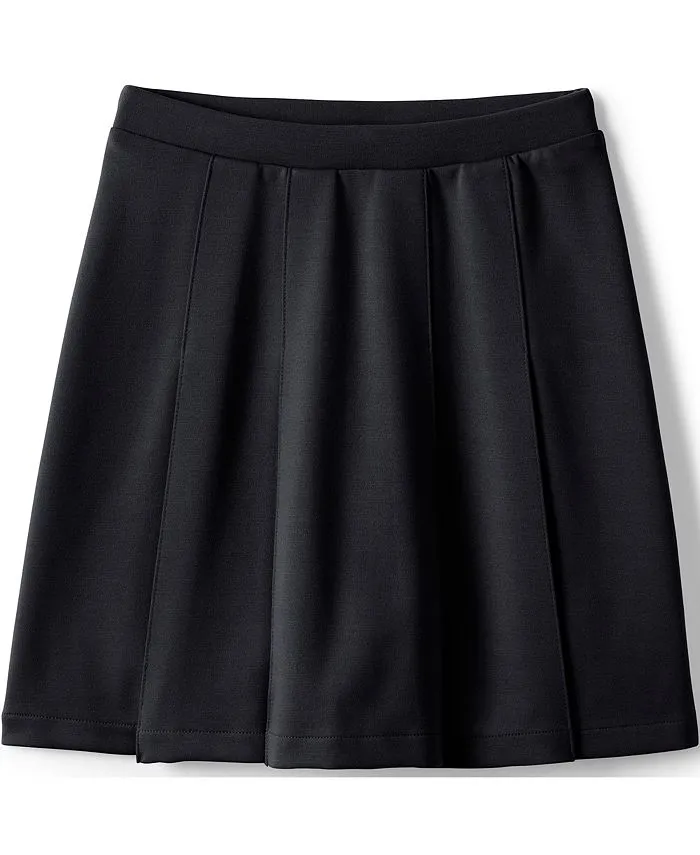 Lands' End Girls Ponte Pleat Skirt