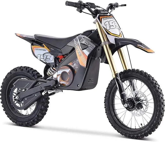 MotoTec 48V Pro Electric Dirt Bike 1600W Lithium Orange