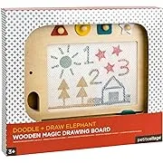 Petit Collage Elephant Magic Sketch Board Doodle + Draw – Reusable Sketching Toy for Kids – Creative Toys for Ages 3+ – Ideal Travel Activity for Toddlers and Children