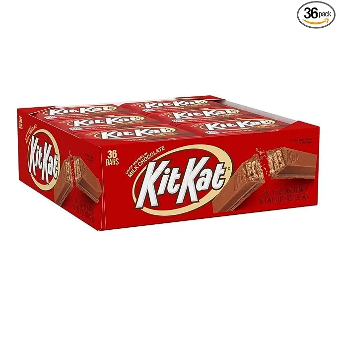 Kit Kat® Milk Chocolate Wafer Candy, Bars 1.5 oz, 36 Count