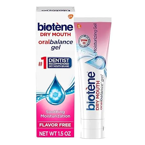 Biotene Dental Products, Dry Mouth Moisturizing Gel, Flavor Free, 1.5 oz (42 g)