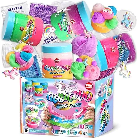 FunKidz Fluffy Cloud Unicorn Slime