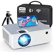 FANGOR 1080P HD Projector, WiFi Bluetooth Projectors, Max 230”Projection Screen Portable Home Theater Video Movie Proyector With Tripod, Compatible with HDMI, USB, Laptop, iOS & Android Phone