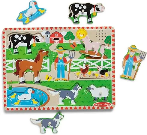 Melissa & Doug Old MacDonald's Farm Sound Puzzle