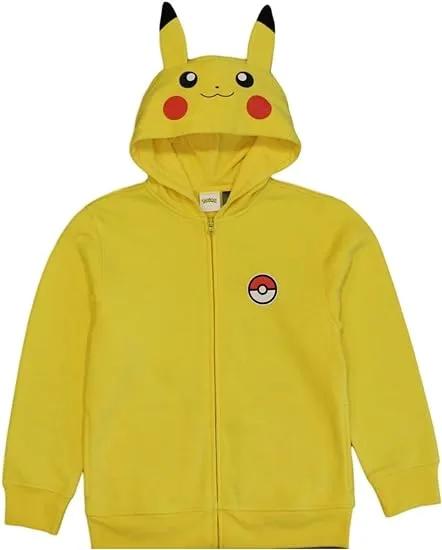 Pokemon Boys' Pikachu Costume Hoodie (4/5) YellowPokemon Boys' Pikachu Costume Hoodie (4/5) Yellow