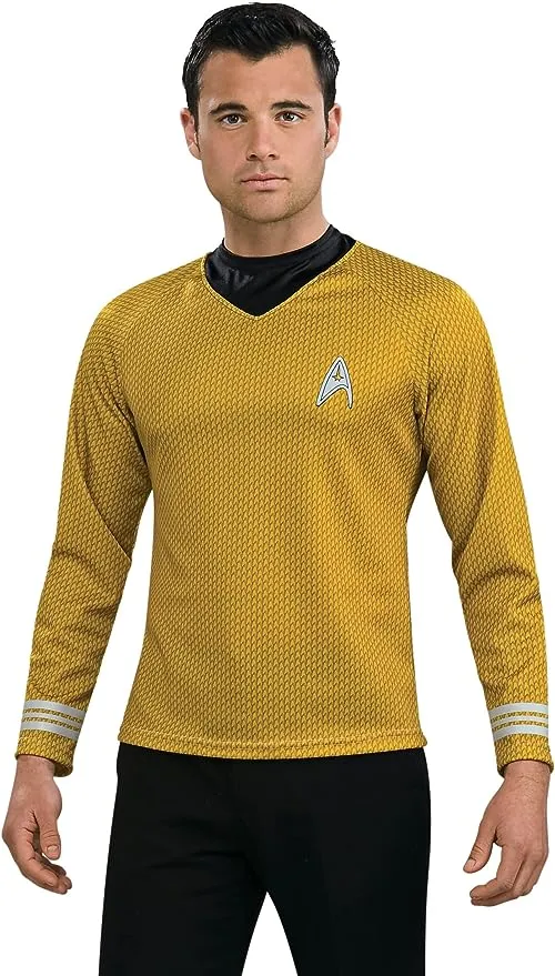 Rubie's Costume Star Trek Gold Star Fleet Uniform Shirt Costume