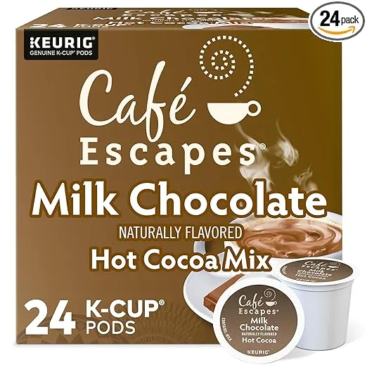 Cafe Escapes Milk Chocolate Hot Cocoa K-Cups