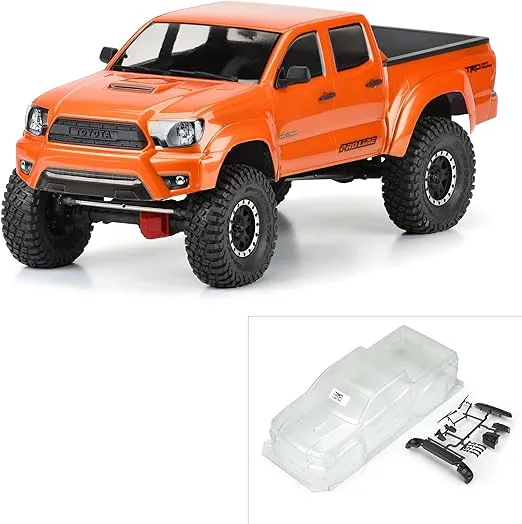 Pro-Line Racing 1/10 2015 Toyota Tacoma TRD Pro Clear Body 12.3" Wheelbase: Crawlers, PRO356800