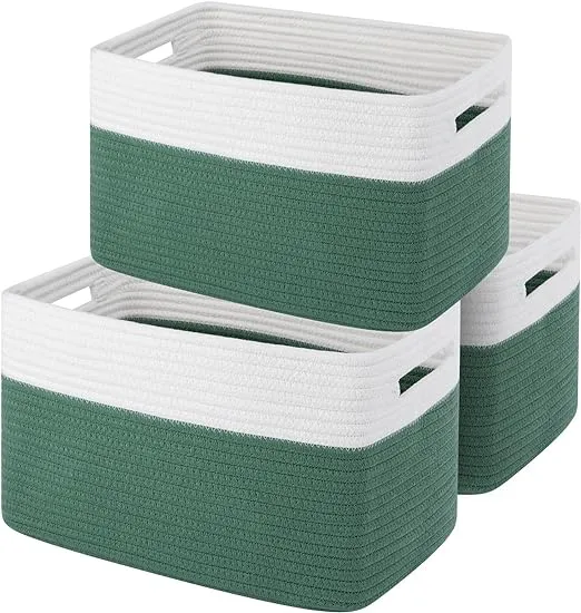 OIAHOMY Woven Storage Basket Pack of 3