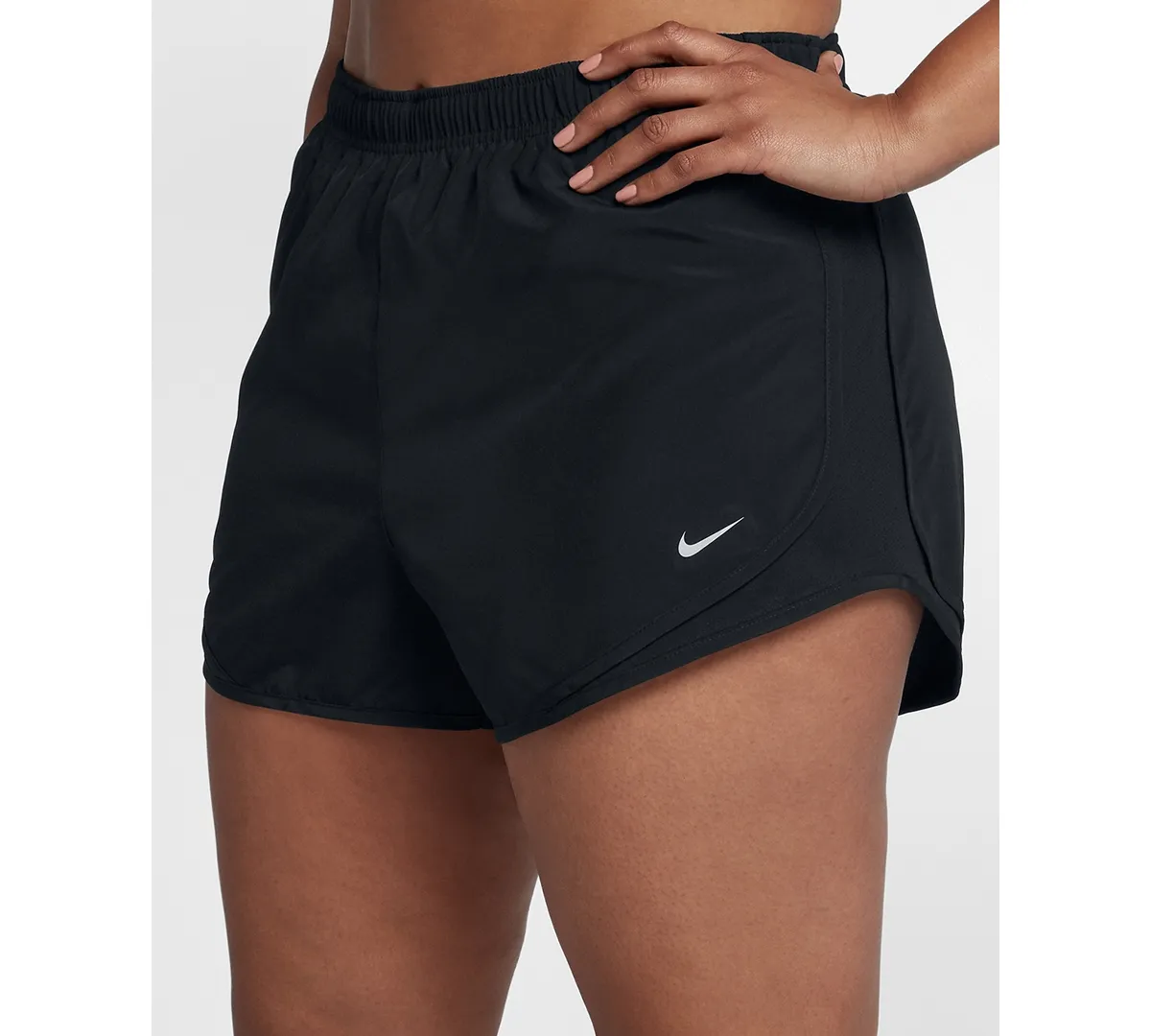 Nike Women's Plus Size 3'' Dry Tempo Running Shorts, Size: 3XL, Black