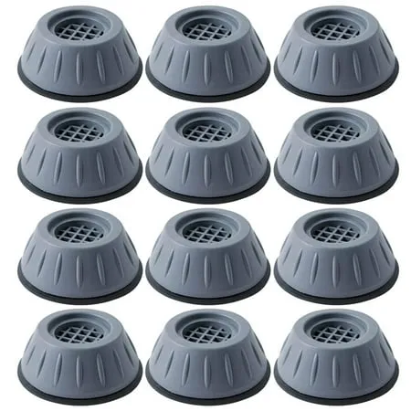 Skycarper 12PCS Anti-Vibration Washer Feet Pads Shock Absorber Anti-noise Rubber Mats Anti-slip for Dryer Washing Machine Dishwasher