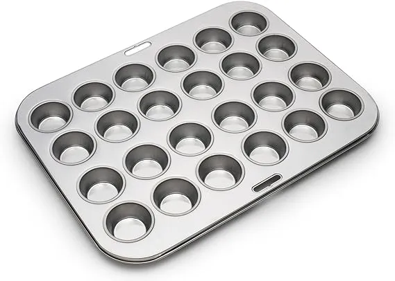 Fox Run 24 Cup Stainless Steel Mini Muffin Pan