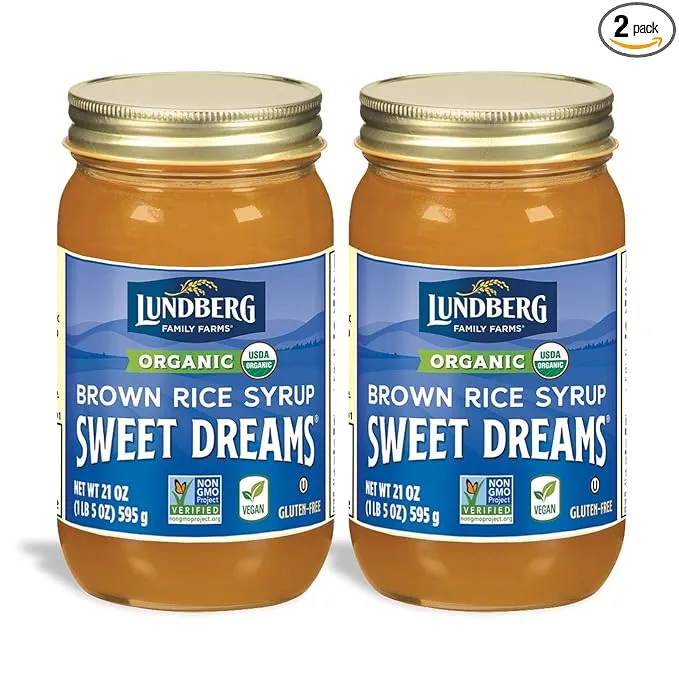 Lundberg Family Farms Organic Sweet Dreams Brown Rice Syrup SUBSTITUTE Sweetener replaces Sugar Honey Corn Syrup Nongmo