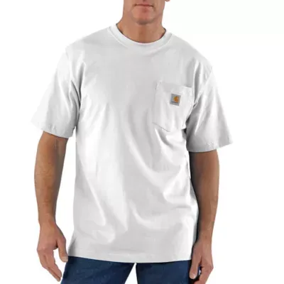 CarharttMenLoose Fit Heavyweight Short-Sleeve Pocket T-ShirtWhite2X-LargeCarharttMenLoose Fit Heavyweight Short-Sleeve P…