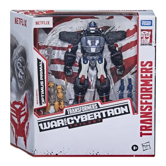 Transformers Netflix War for Cybertron Optimus Primal and Rattrap, (F0976)