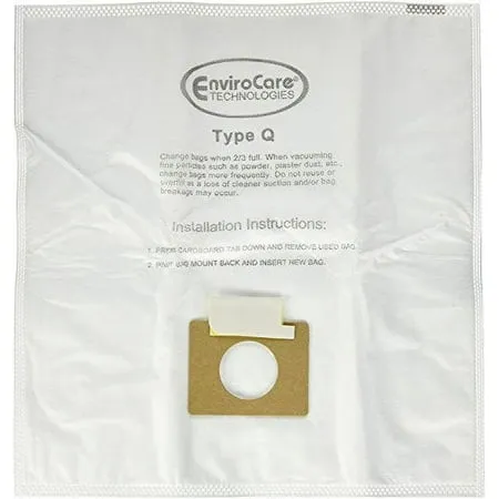 Envirocare Replacement Allergen Filtration Vacuum Cleaner Dust Bags Designed to fit Kenmore Canister Type C and Q 50555, 50558, 50557 and Panasonic Type C-5 6 pack